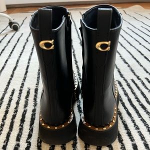Brand new used once coach combat boots